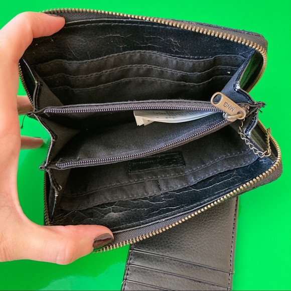 MNG by Mango black suede wallet - Picture 6 of 7